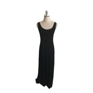 Cosa Bella Dress Women's Size Large Black Sleeveless Midi